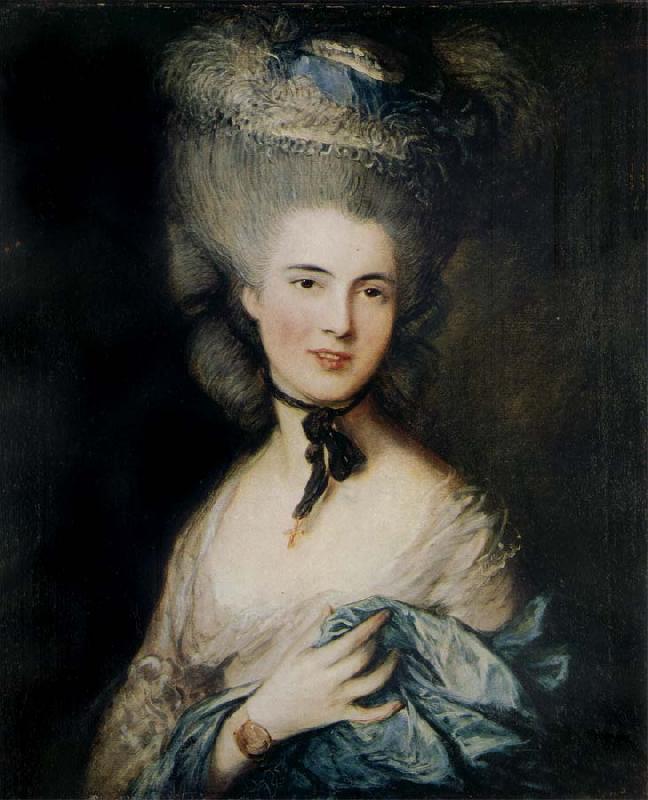 Thomas Gainsborough Lady in Blue oil painting image